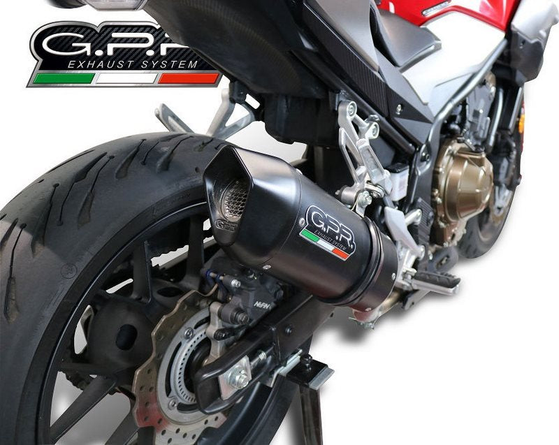 GPR Original For Honda Cb 500 F 2019/20 E4 Homologated Slip-On Exhaust Furore Evo4 Nero | E4.H.253.FNE4