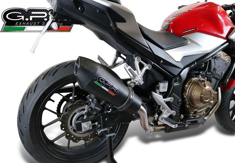 GPR Original For Honda Cb 500 F 2019/20 E4 Homologated Slip-On Exhaust Gp Evo4 Black Titanium | E4.H.253.GPAN.BLT