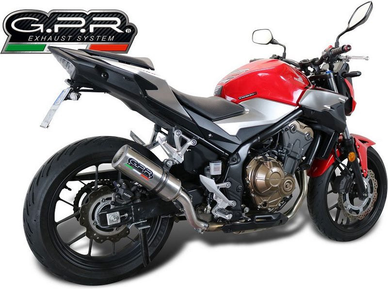 GPR Original For Honda Cb 500 F 2019/20 E4 Homologated Slip-On Exhaust M3 Inox  | E4.H.253.M3.INOX