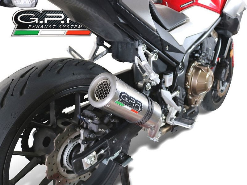 GPR Original For Honda Cb 500 F 2019/20 E4 Homologated Slip-On Exhaust M3 Titanium Natural  | E4.H.253.M3.TN