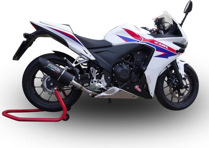 GPR Original For Honda Cbr 500 R 2019/20 E4 Homologated Slip-On Exhaust Furore Evo4 Nero | E4.H.254.FNE4