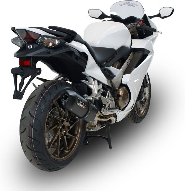 GPR Original For Honda Vfr 800 F 2017/20 E4 Homologated Slip-On Exhaust Furore Evo4 Nero | E4.H.256.FNE4