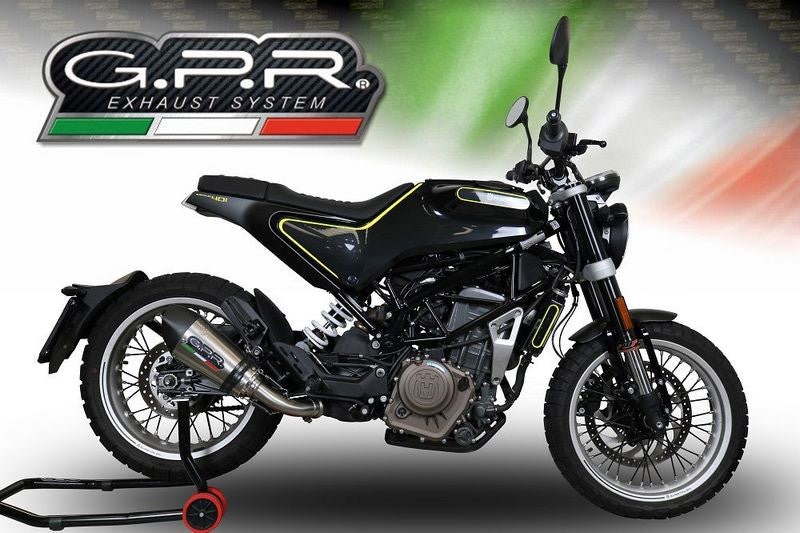 GPR Original For Husqvarna Svartpilen 401 2018/19 E4 Homologated Slip-On Exhaust Gp Evo4 Titanium | E4.HU.39.GPAN.TO