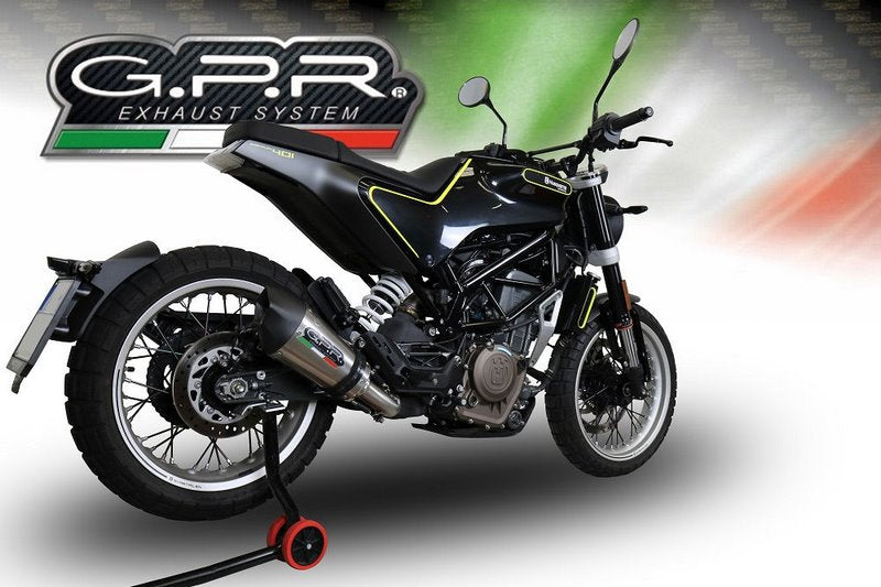 GPR Original For Husqvarna Svartpilen 401 2018/19 E4 Homologated Slip-On Exhaust Gp Evo4 Titanium | E4.HU.39.GPAN.TO