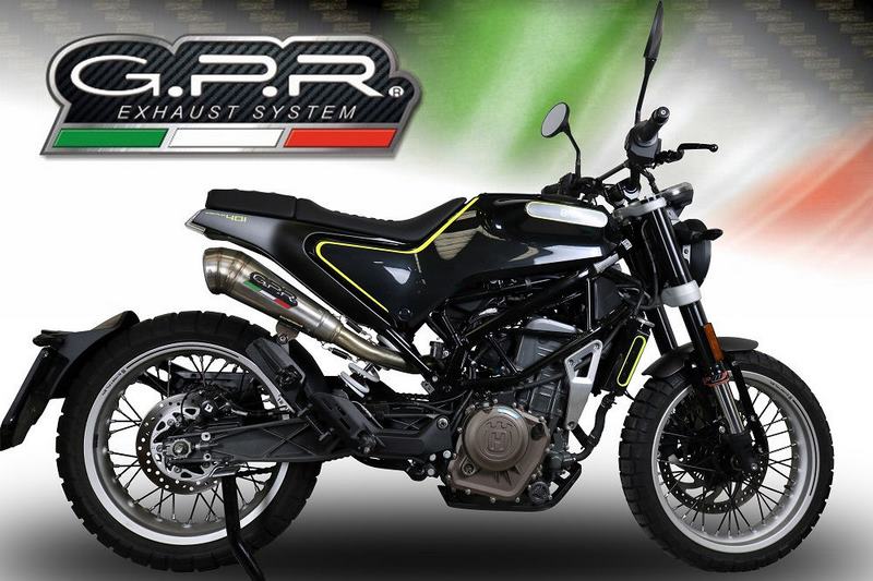 GPR Original For Husqvarna Svartpilen 401 2018/19 E4 Homologated Slip-On Catalized Powercone Evo | E4.HU.41.CAT.PCEV