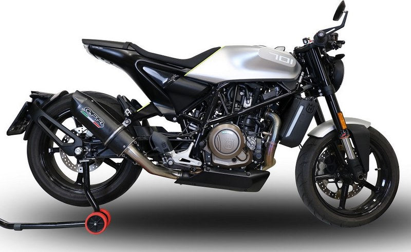 GPR Original For Husqvarna Svartpilen 701 2018/20 E4 Homologated Slip-On Exhaust Furore Evo4 Nero | E4.HU.43.FNE4