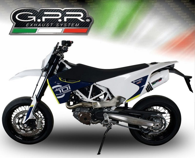GPR Original For Husqvarna Enduro 701 2017/20 E4 Homologated Slip-On Exhaust Catalized Albus Evo4 | E4.HU.46.CAT.ALBE4