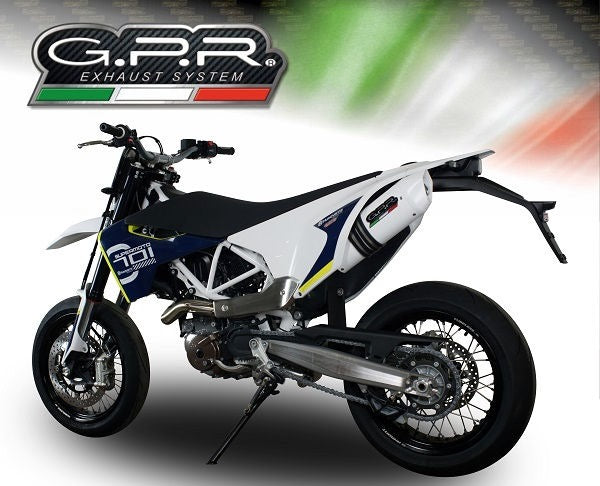 GPR Original For Husqvarna Enduro 701 2017/20 E4 Homologated Slip-On Exhaust Catalized Albus Evo4 | E4.HU.46.CAT.ALBE4