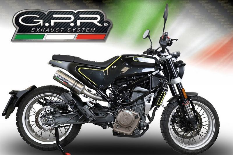 GPR Original For Husqvarna Vitpilen 401 2018/19 E4 Homologated Slip-On Catalized M3 Inox  | E4.HU.47.CAT.M3.INOX