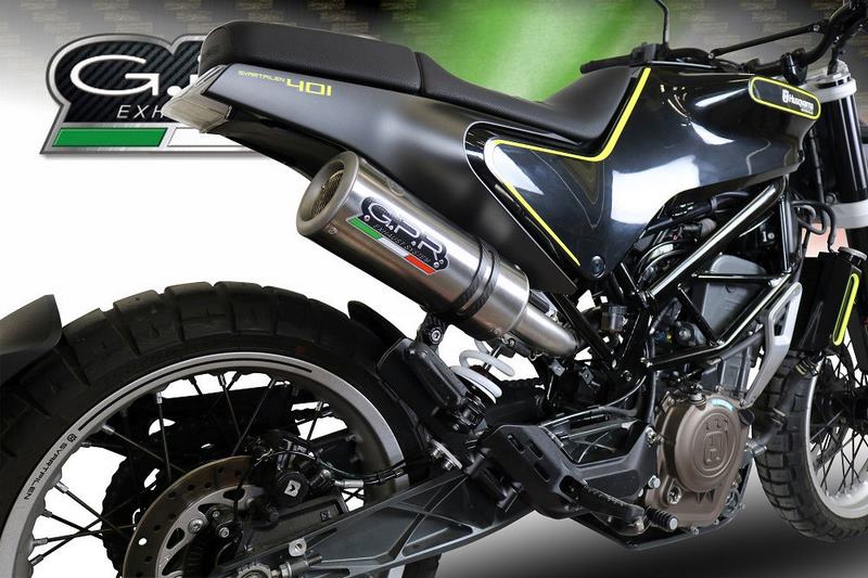 GPR Original For Husqvarna Vitpilen 401 2018/19 E4 Homologated Slip-On Catalized M3 Titanium Natural  | E4.HU.47.CAT.M3.TN