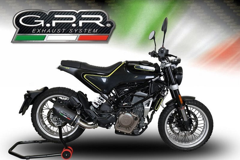GPR Original For Husqvarna Vitpilen 401 2018/19 E4 Homologated Slip-On Exhaust Furore Evo4 Nero | E4.HU.48.FNE4