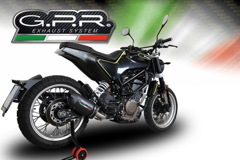 GPR Original For Husqvarna Vitpilen 401 2018/19 E4 Homologated Slip-On Exhaust Furore Evo4 Nero | E4.HU.48.FNE4