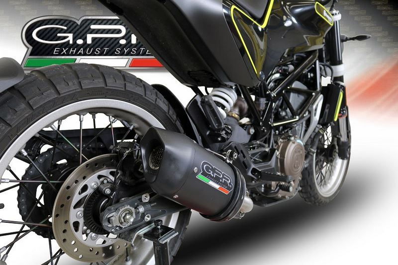 GPR Original For Husqvarna Vitpilen 401 2018/19 E4 Homologated Slip-On Exhaust Furore Evo4 Nero | E4.HU.48.FNE4