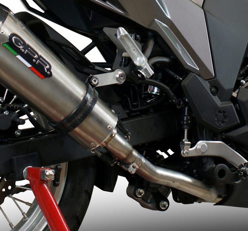 GPR Original For Kawasaki Versys-X 300 2017/20 E4 Homologated Slip-On Catalized Furore Evo4 Nero | E4.K.165.CAT.FNE4