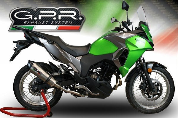 GPR Original For Kawasaki Versys-X 300 2017/20 E4 Homologated Slip-On Catalized Gp Evo4 Titanium | E4.K.165.CAT.GPAN.TO