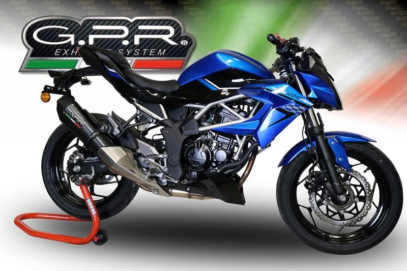 GPR Original For Kawasaki Z 125 2019/20 E4 Homologated Slip-On Exhaust Gp Evo4 Poppy | E4.K.170.GPAN.PO