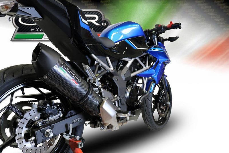 GPR Original For Kawasaki Z 125 2019/20 E4 Homologated Slip-On Exhaust Gp Evo4 Poppy | E4.K.170.GPAN.PO