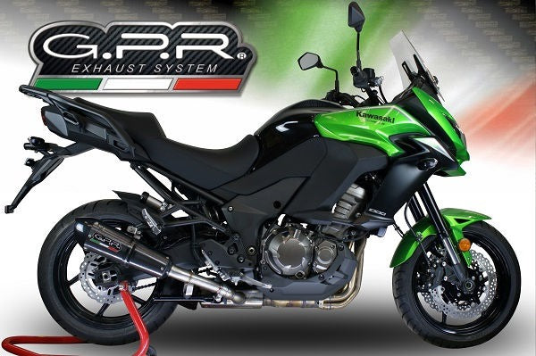 GPR Original For Kawasaki Versys 1000 I.E. 2017/18 E4 Homologated Slip-On Exhaust Gp Evo4 Poppy | E4.K.175.GPAN.PO