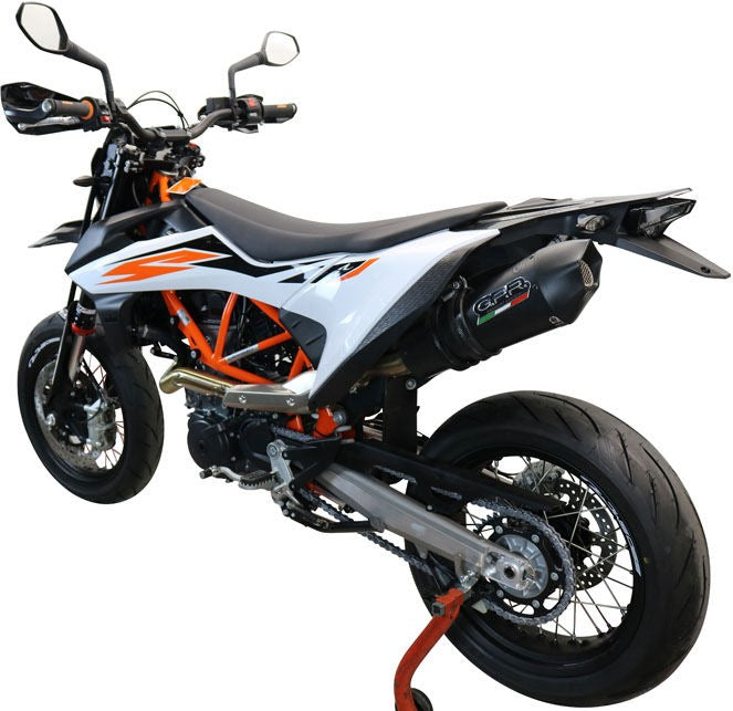 GPR Original For Ktm Smc 690 R 2019/20 E4 Homologated Slip-On Exhaust Catalized Gp Evo4 Black Titanium | E4.KT.202.GPAN.BLT