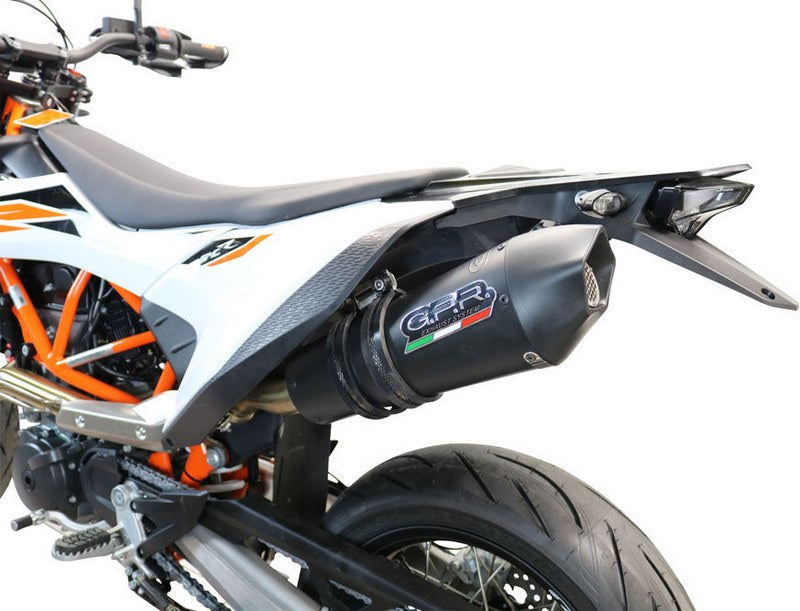 GPR Original For Ktm Smc 690 R 2019/20 E4 Homologated Slip-On Exhaust Catalized Gp Evo4 Black Titanium | E4.KT.202.GPAN.BLT