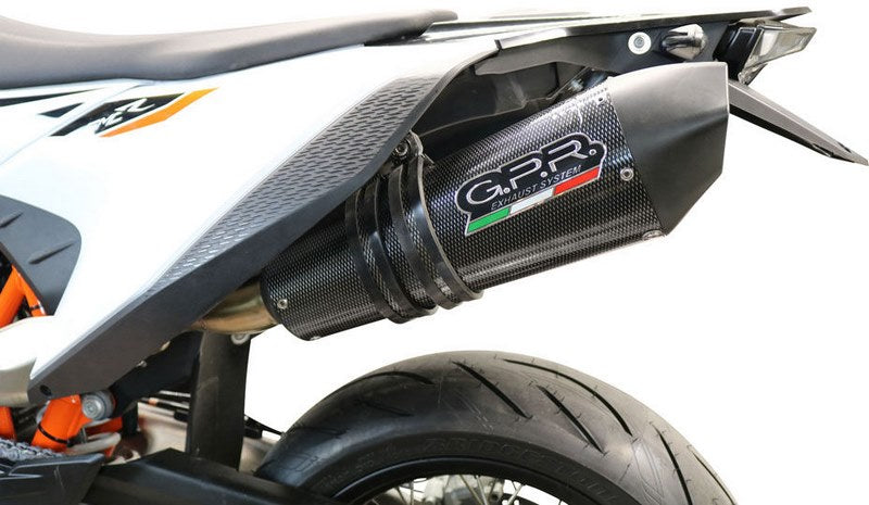 GPR Original For Ktm Smc 690 R 2019/20 E4 Homologated Slip-On Exhaust Catalized Gp Evo4 Poppy | E4.KT.202.GPAN.PO
