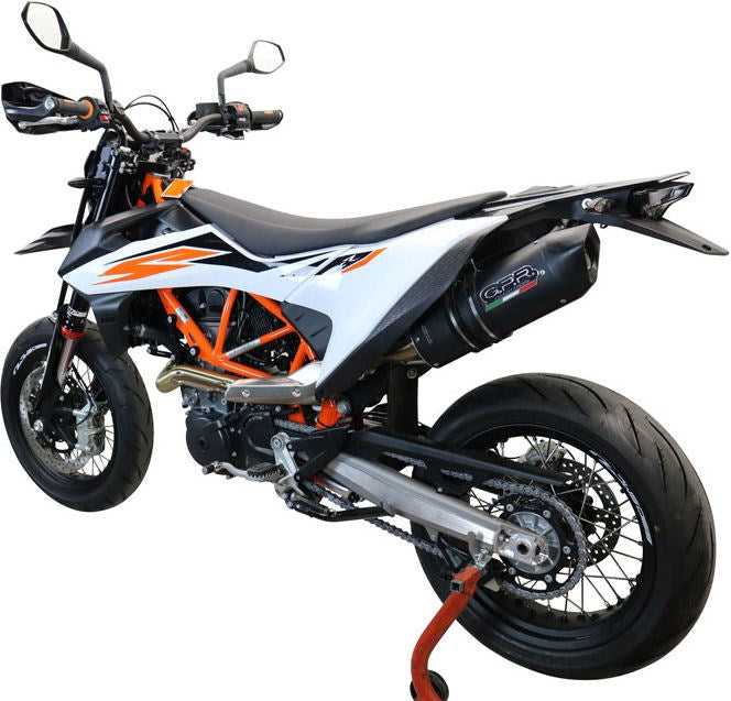 GPR Original For Ktm Enduro 690 R 2019/20 E4 Homologated Slip-On Exhaust Catalized Furore Evo4 Nero | E4.KT.204.FNE4