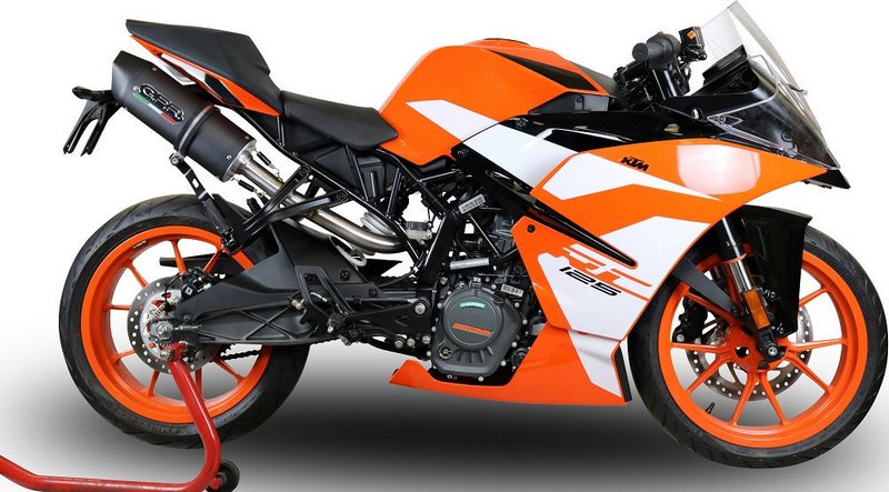 GPR Original For Ktm Rc 125 2017/20 E4 Homologated Slip-On Catalized Furore Evo4 Nero | E4.KT.80.CAT.FNE4