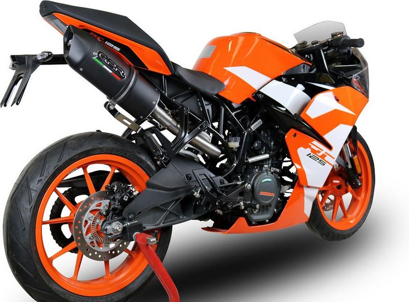 GPR Original For Ktm Rc 125 2017/20 E4 Homologated Slip-On Catalized Furore Evo4 Nero | E4.KT.80.CAT.FNE4