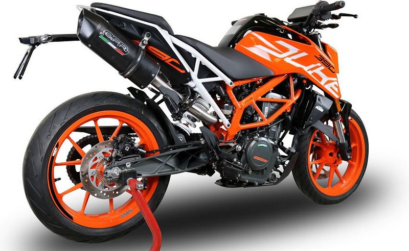 GPR Original For Ktm Duke 250 2017/20 E4 Homologated Slip-On Catalized Furore Evo4 Nero | E4.KT.86.1.CAT.FNE4