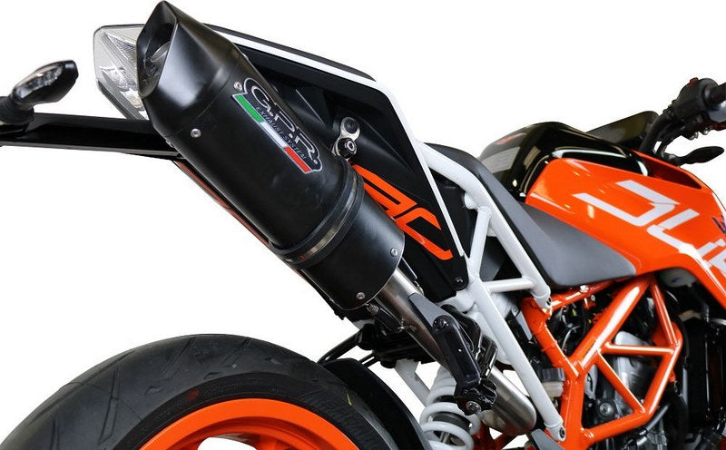 GPR Original For Ktm Rc 390 2017/20 E4 Homologated Slip-On Catalized Furore Evo4 Nero | E4.KT.89.CAT.FNE4