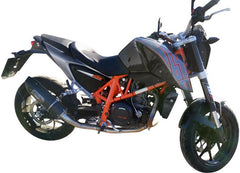 GPR Original For Ktm Duke 690 2012/16 E3 Homologated Slip-On Exhaust Furore Evo4 Nero | E4.KT.98.FNE4