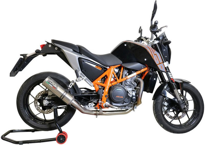 GPR Original For Ktm Duke 690 2012/16 E3 Homologated Slip-On Exhaust M3 Titanium Natural  | E4.KT.98.M3.TN