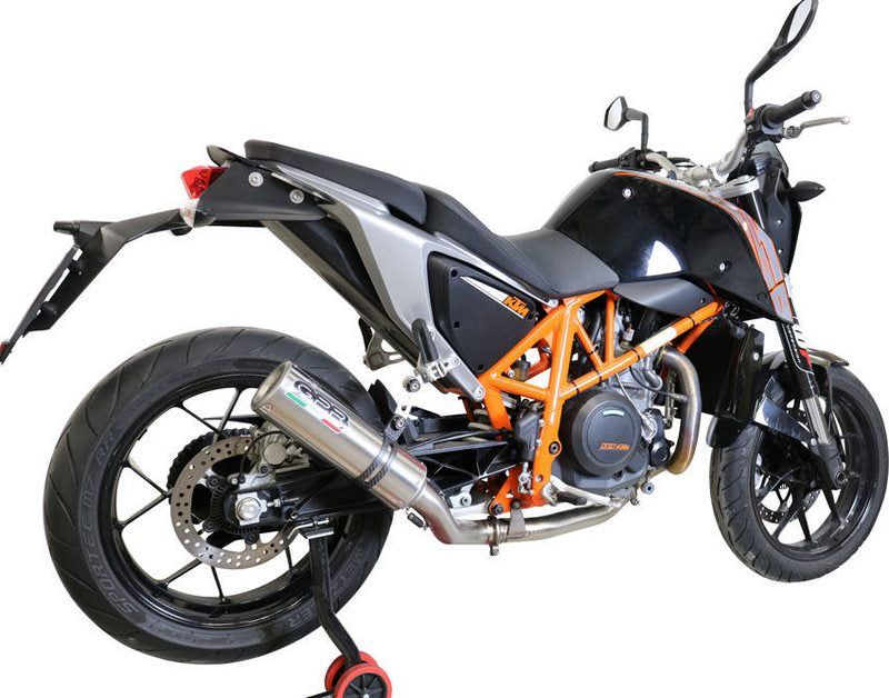 GPR Original For Ktm Duke 690 2012/16 E3 Homologated Slip-On Exhaust M3 Titanium Natural  | E4.KT.98.M3.TN