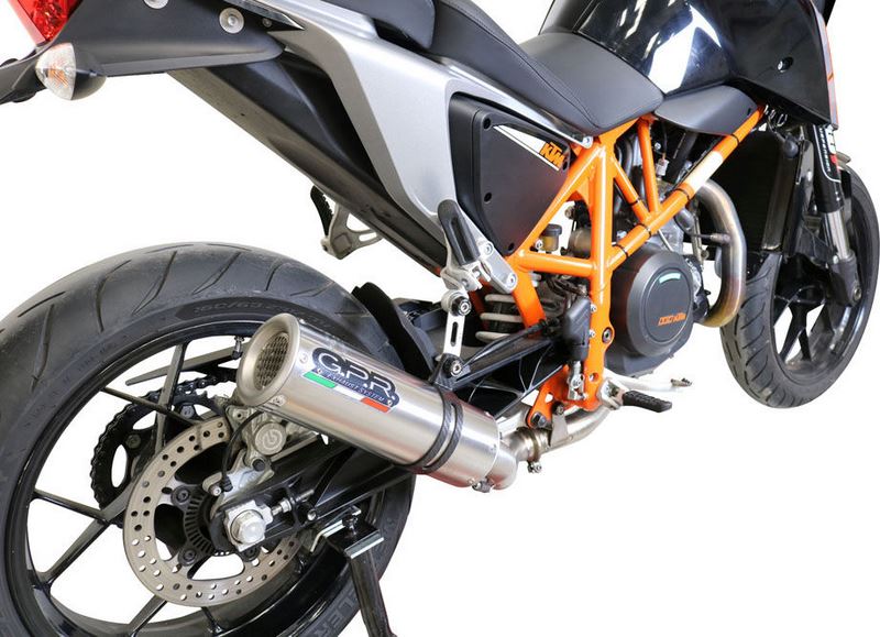 GPR Original For Ktm Duke 690 2012/16 E3 Homologated Slip-On Exhaust M3 Titanium Natural  | E4.KT.98.M3.TN