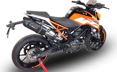 GPR Original For Ktm Duke 125 2017/20 E4 Homologated Slip-On Catalized Furore Evo4 Nero | E4.KTM.83.CAT.FNE4
