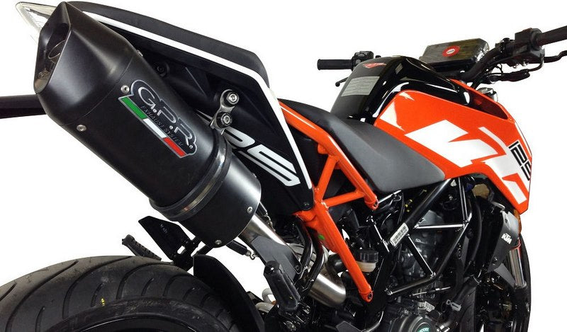 GPR Original For Ktm Duke 125 2017/20 E4 Homologated Slip-On Catalized Furore Evo4 Nero | E4.KTM.83.CAT.FNE4