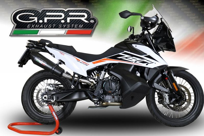 GPR Original For Ktm Adventure 790 2018/20 E4 Homologated Slip-On Exhaust Gp Evo4 Black Titanium | E4.KTM.97.GPAN.BLT