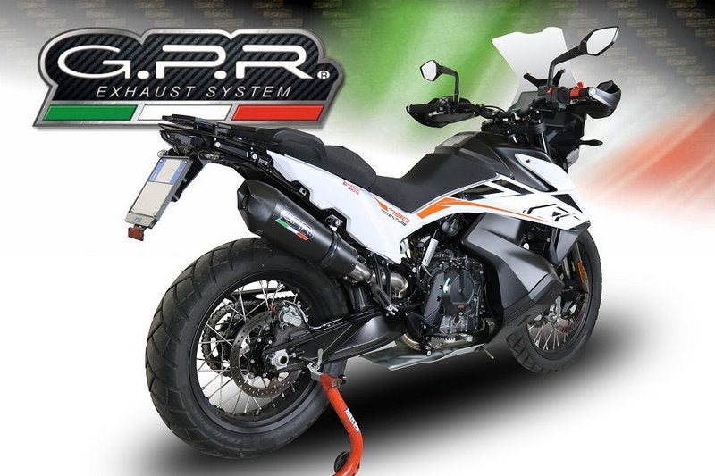 GPR Original For Ktm Adventure 790 2018/20 E4 Homologated Slip-On Exhaust Gp Evo4 Black Titanium | E4.KTM.97.GPAN.BLT