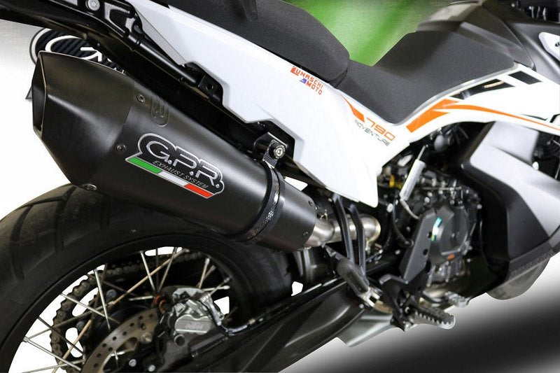 GPR Original For Ktm Adventure 790 2018/20 E4 Homologated Slip-On Exhaust Gp Evo4 Black Titanium | E4.KTM.97.GPAN.BLT