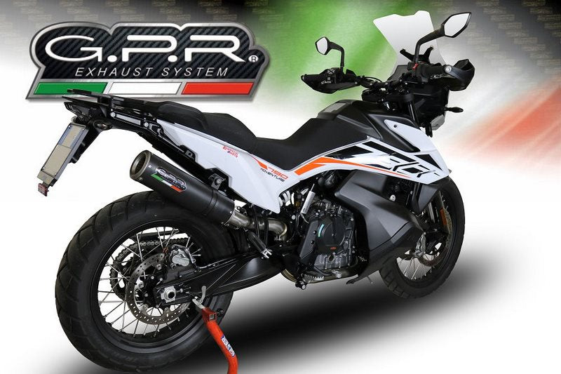 GPR Original For Ktm Adventure 790 2018/20 E4 Homologated Slip-On Exhaust M3 Black Titanium  | E4.KTM.97.M3.BT