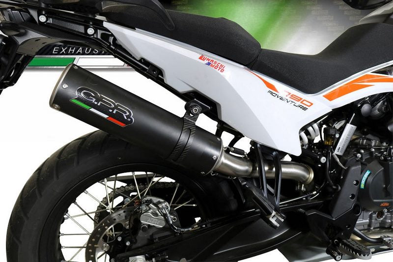 GPR Original For Ktm Adventure 790 2018/20 E4 Homologated Slip-On Exhaust M3 Black Titanium  | E4.KTM.97.M3.BT