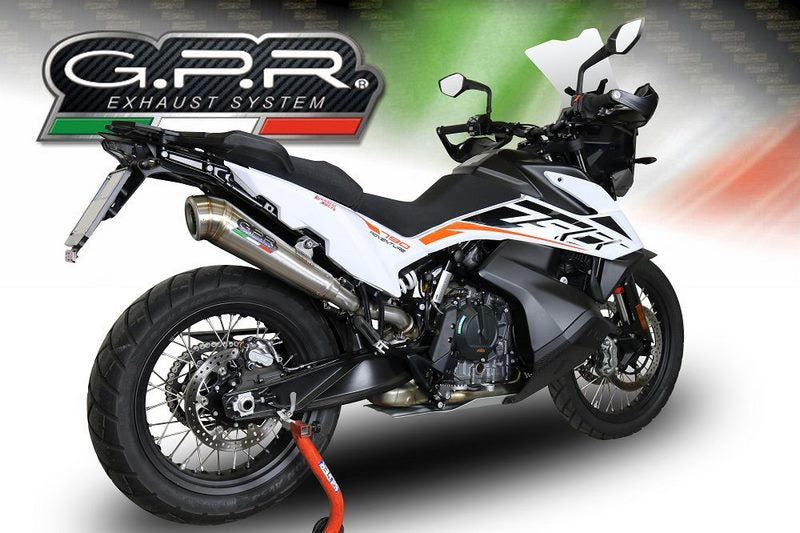GPR Original For Ktm Adventure 790 2018/20 E4 Homologated Slip-On Exhaust Powercone Evo | E4.KTM.97.PCEV