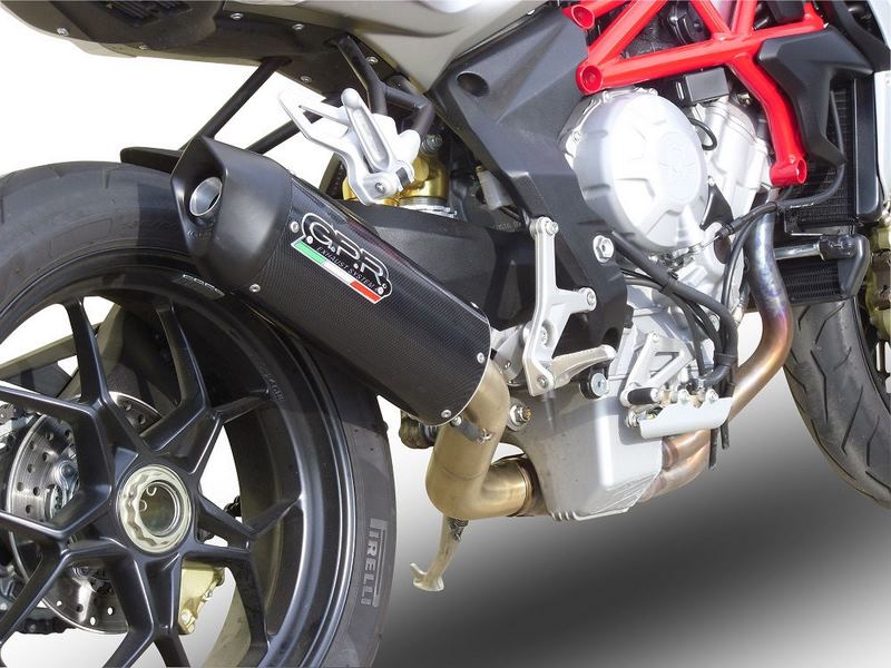 GPR Original For Mv Agusta F3 800 2017/20 E4 Homologated Slip-On Catalized Gp Evo4 Poppy | E4.MV.14.CAT.GPAN.PO