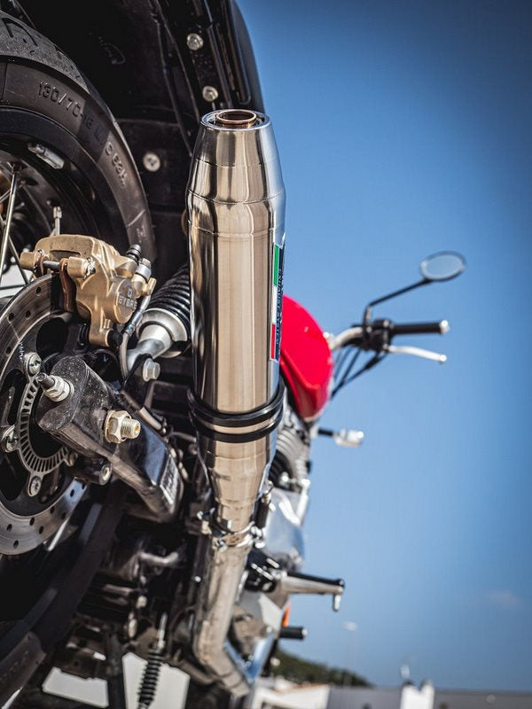 GPR Original For Royal E. Interceptor 650 2019/20 E4 Homologated Slip-On Exhaust Catalized Deeptone Inox | E4.ROY.6.CAT.DE