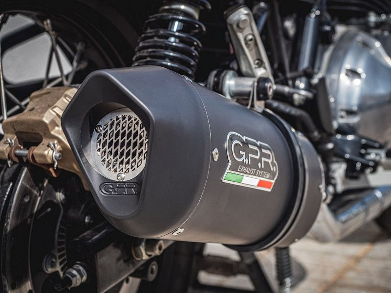 GPR Original For Royal E. Interceptor 650 2019/20 E4 Homologated Slip-On Catalized Furore Evo4 Nero | E4.ROY.6.CAT.FNE4