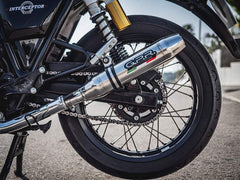 GPR Original For Royal E. Continental 650 2019/20 E4 Homologated Slip-On Exhaust Catalized Deeptone Inox | E4.ROY.7.CAT.DE