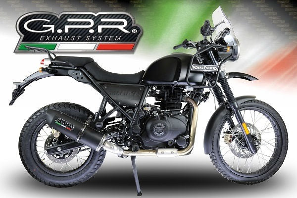 GPR Original For Royal E. Himalayan 410 2017/20 E4 D.36 Homologated Slip-On Catalized Furore Evo4 Nero | E4.ROY.CAT.FNE4