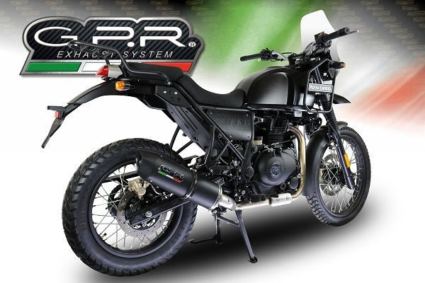 GPR Original For Royal E. Himalayan 410 2017/20 E4 D.36 Homologated Slip-On Catalized Furore Evo4 Nero | E4.ROY.CAT.FNE4