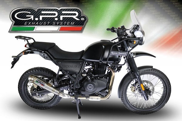GPR Original For Royal E. Himalayan 410 2017/20 E4 D.36 Homologated Slip-On Catalized Powercone Evo | E4.ROY.CAT.PCEV