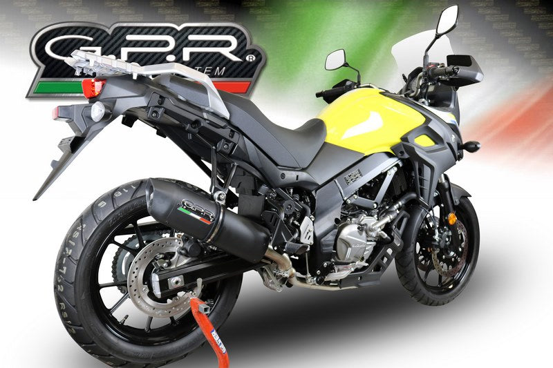 GPR Original For Suzuki V-Strom Dl 650 2017/20 E4 Homologated Full Exhaust Catalized Furore Evo4 Nero | E4.S.200.CAT.FNE4